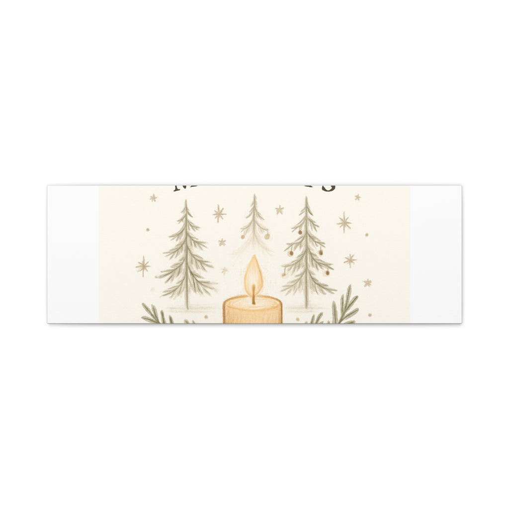 Peaceful Moments Candle Canvas — Matte Stretched Wall Art