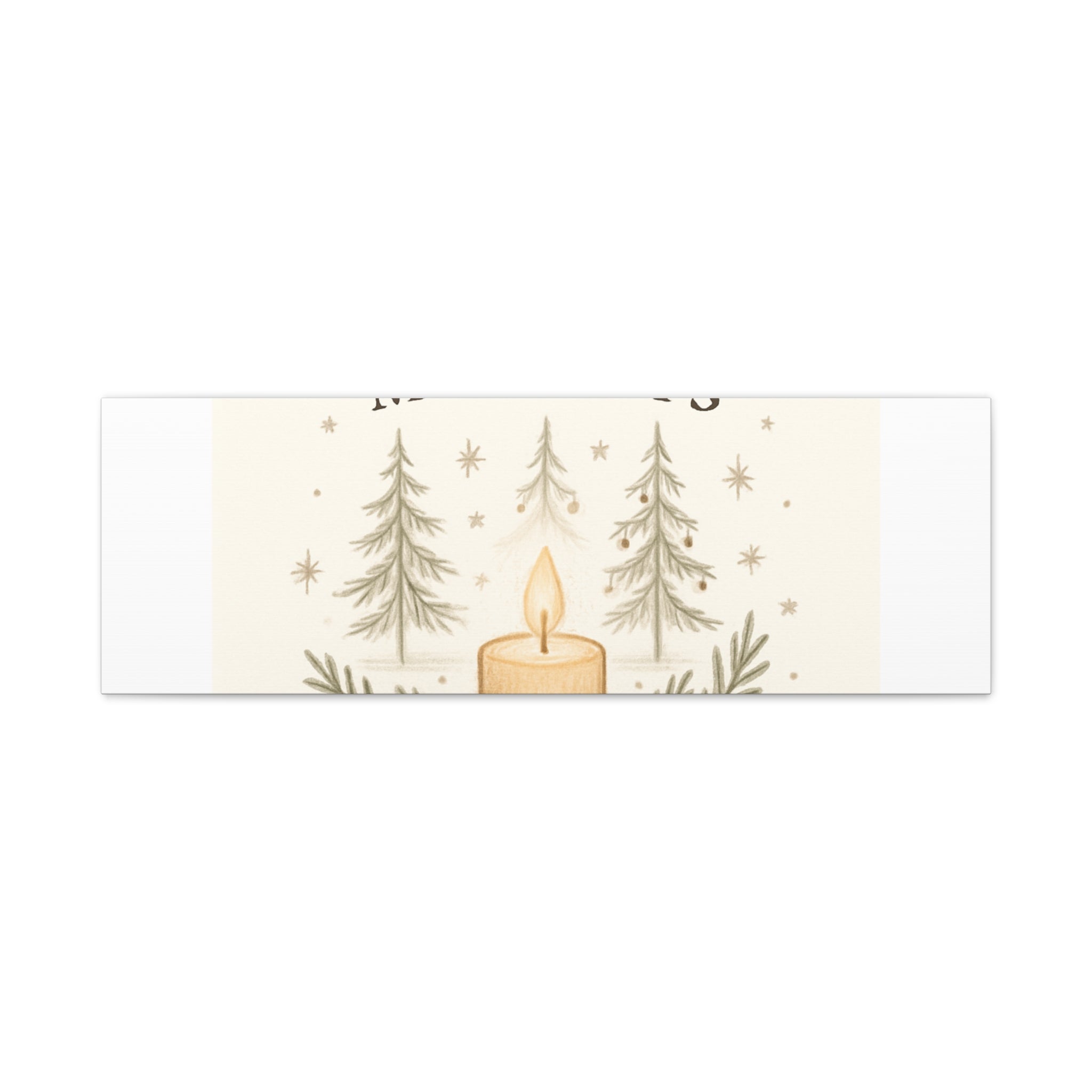 Peaceful Moments Candle Canvas — Matte Stretched Wall Art