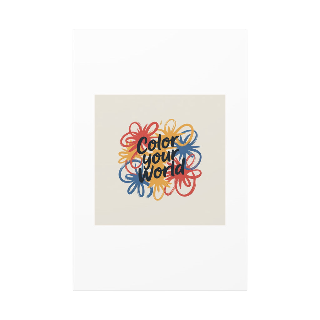 Canvas Art – “Color Your World” Floral Wall Art