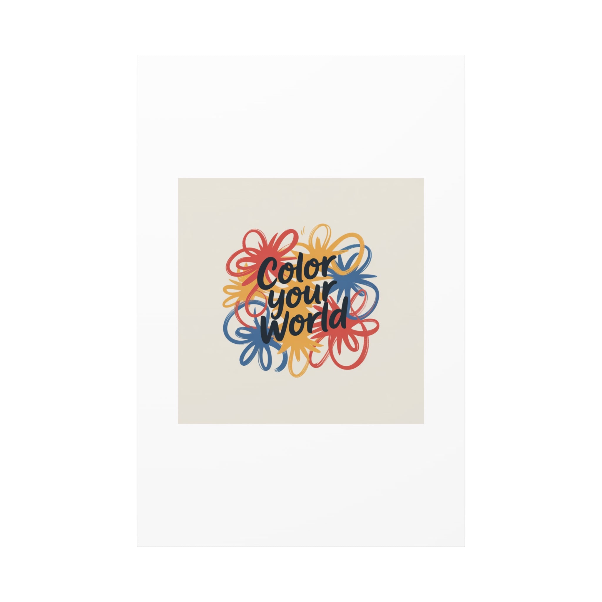 Canvas Art – “Color Your World” Floral Wall Art