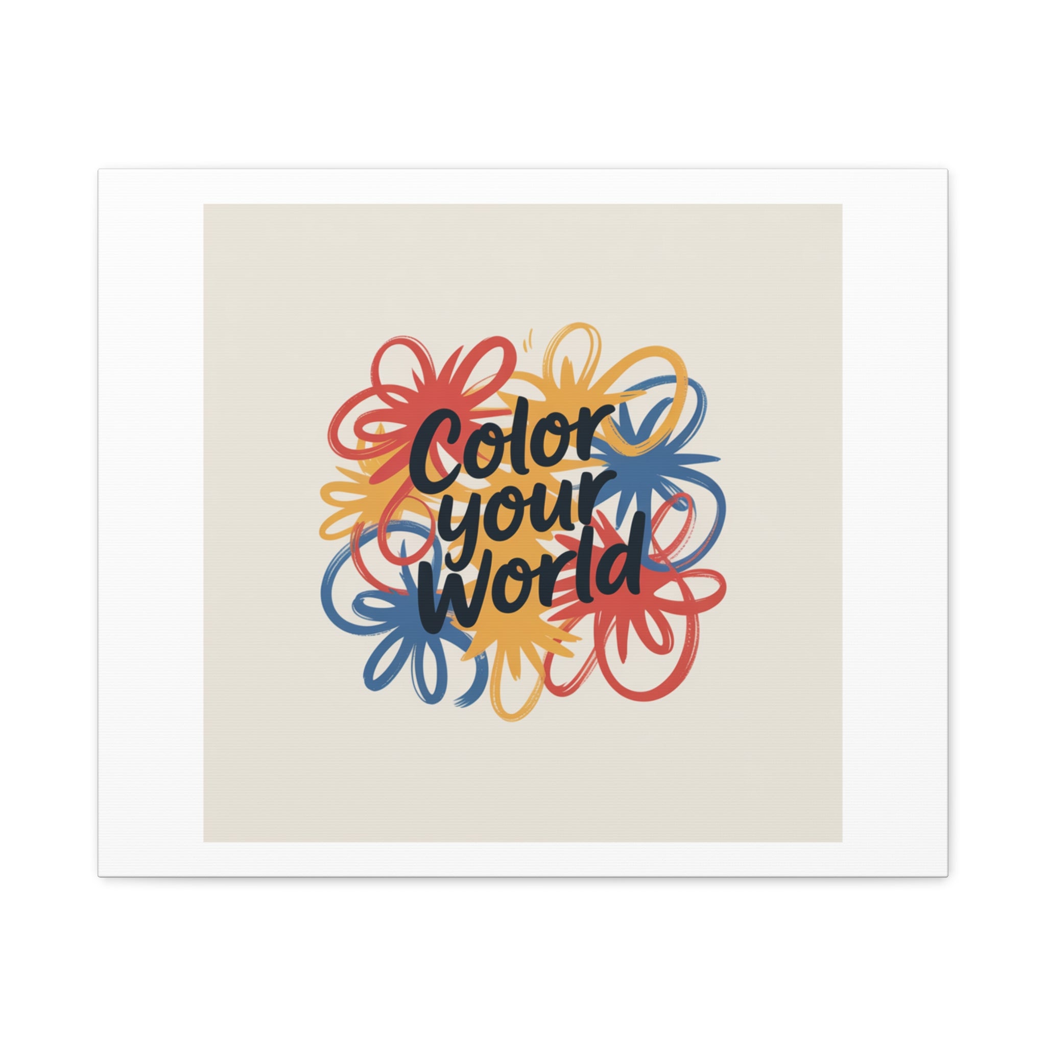 Canvas Art – “Color Your World” Floral Wall Art
