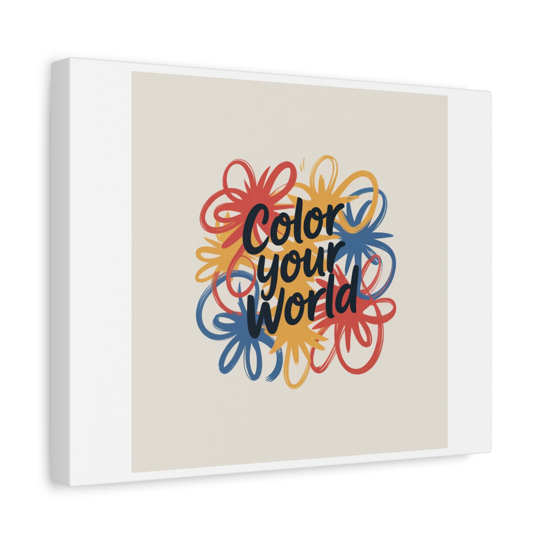 Canvas Art – “Color Your World” Floral Wall Art