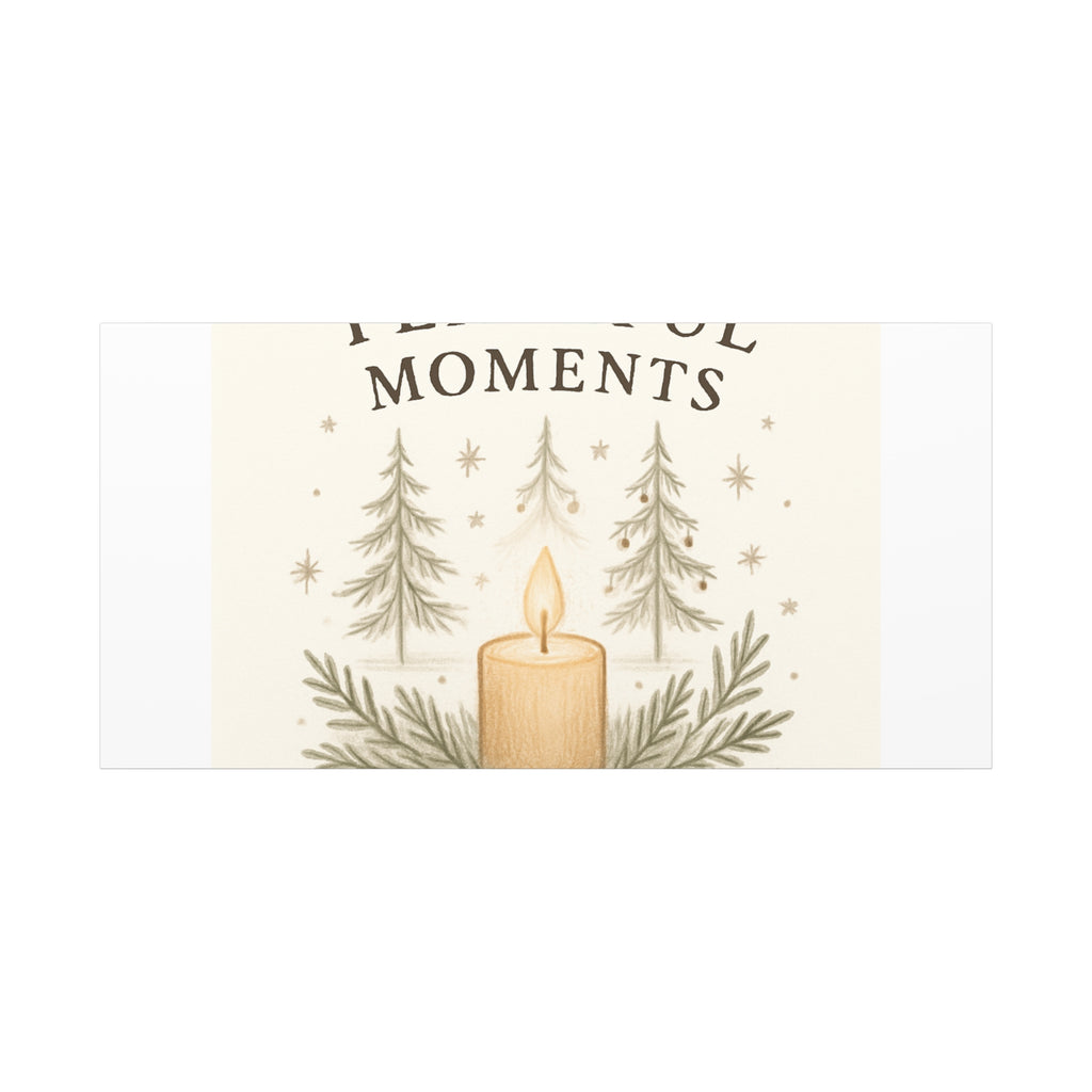 Peaceful Moments Candle Canvas — Matte Stretched Wall Art