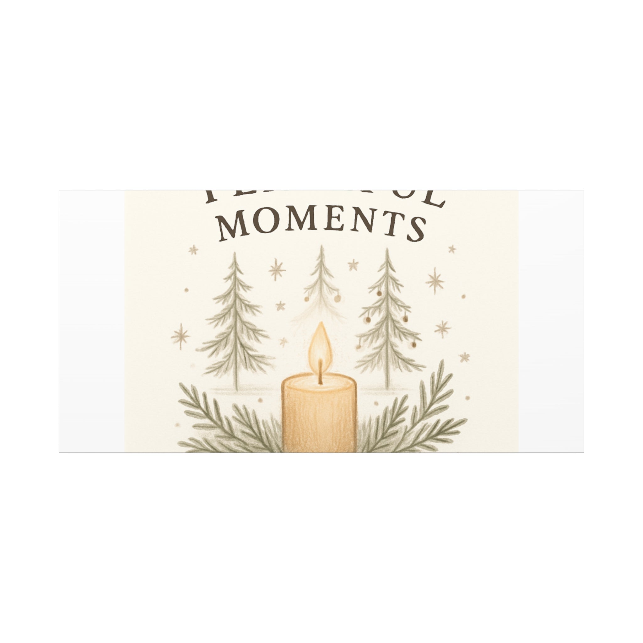 Peaceful Moments Candle Canvas — Matte Stretched Wall Art
