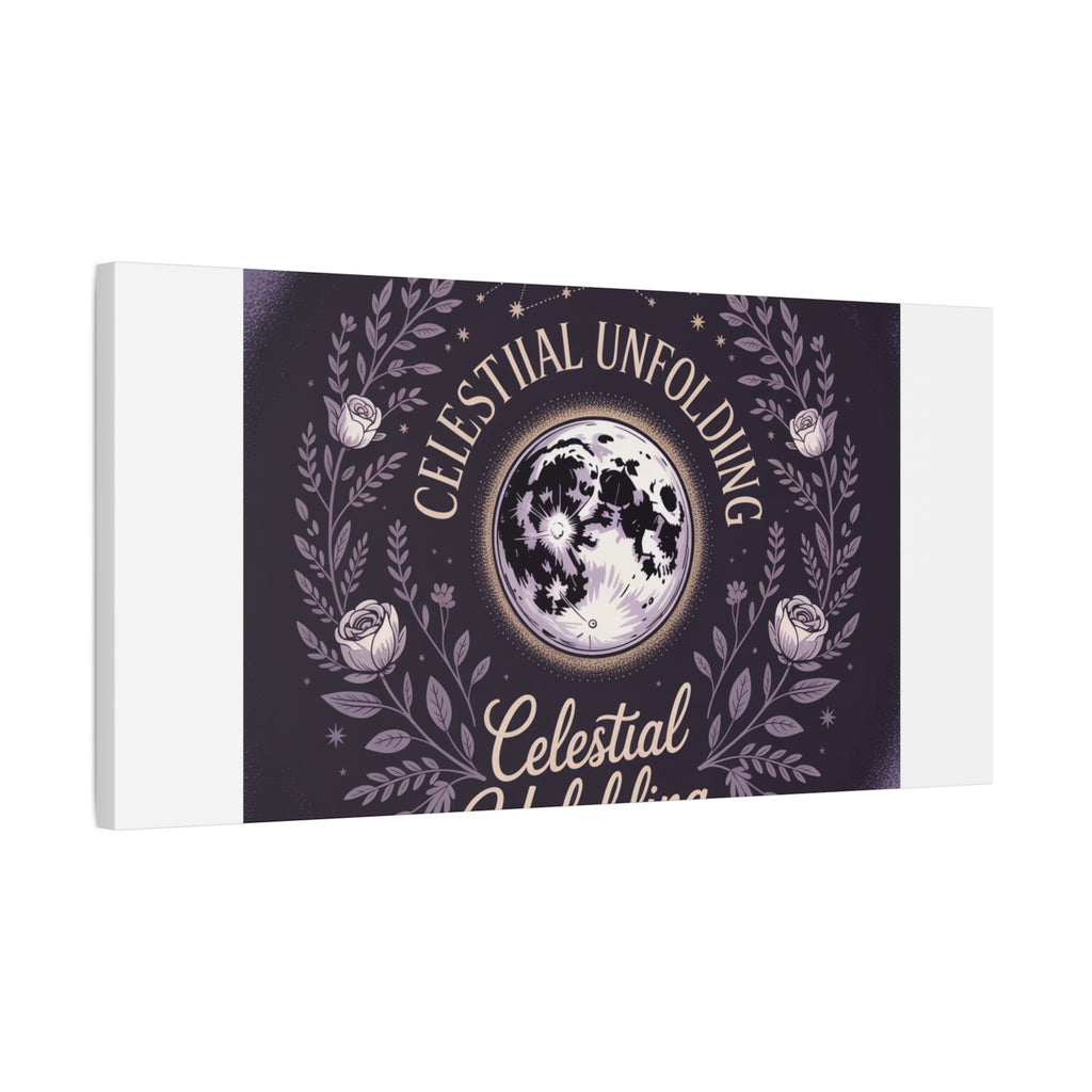 Celestial Unfolding Moon Art Canvas