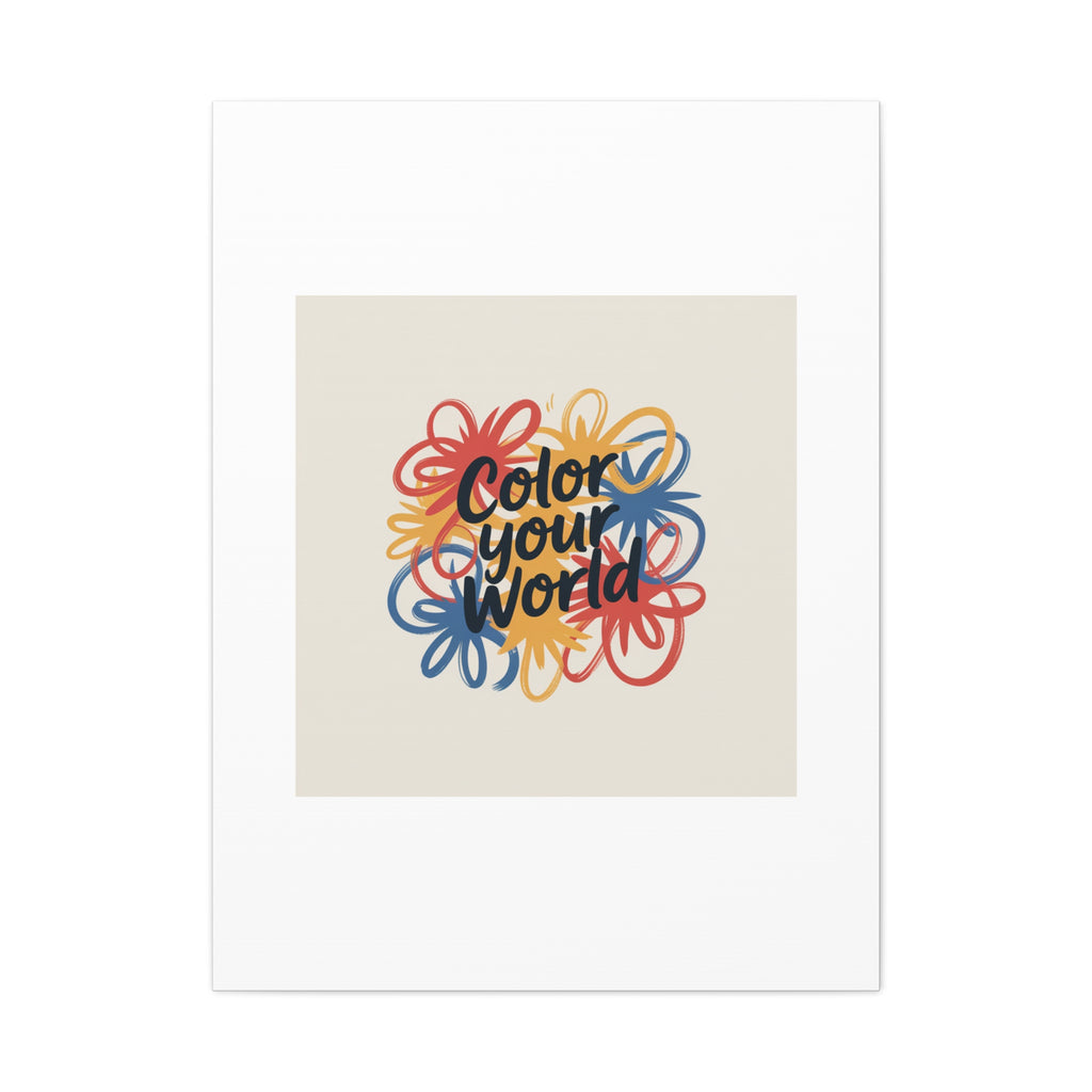 Canvas Art – “Color Your World” Floral Wall Art