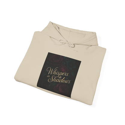 Whispers & Shadows Hoodie — Gothic Literary Graphic Pullover
