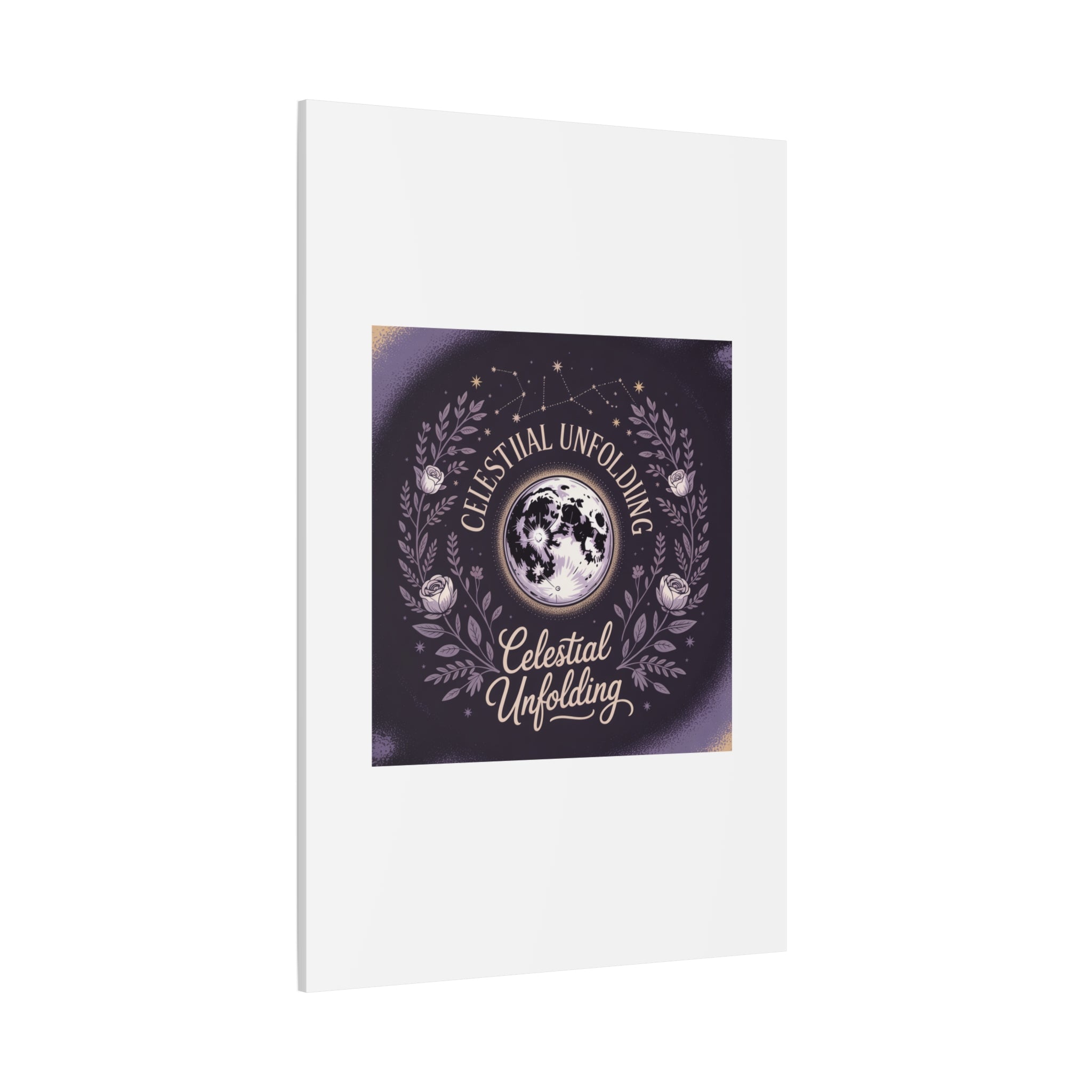 Celestial Unfolding Moon Art Canvas