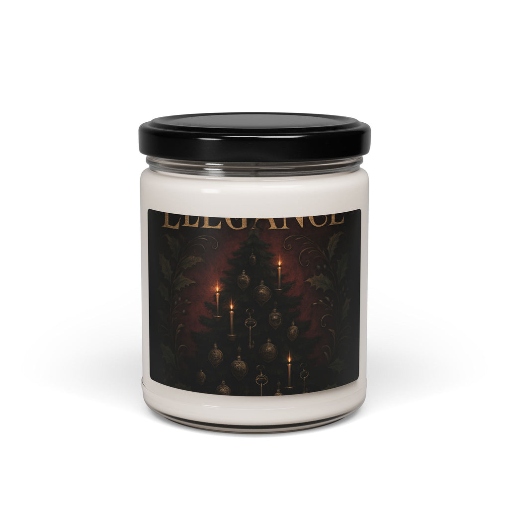 Elegance Christmas Soy Candle — 9oz Scented Holiday Candle