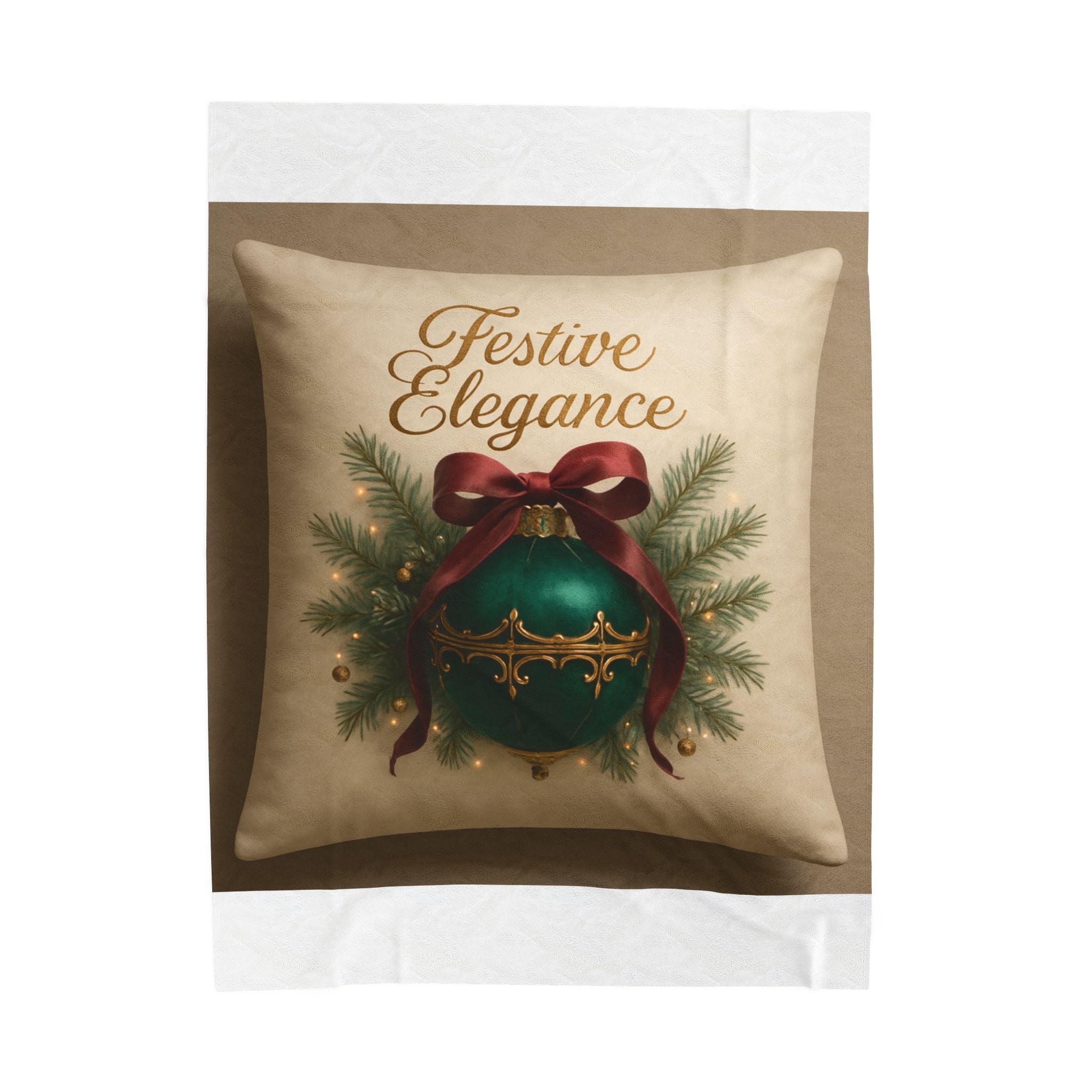 Festive Elegance Christmas Plush Blanket