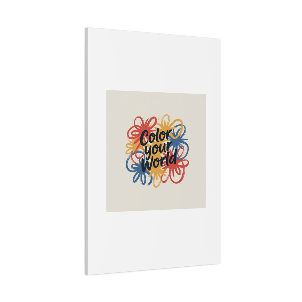 Canvas Art – “Color Your World” Floral Wall Art