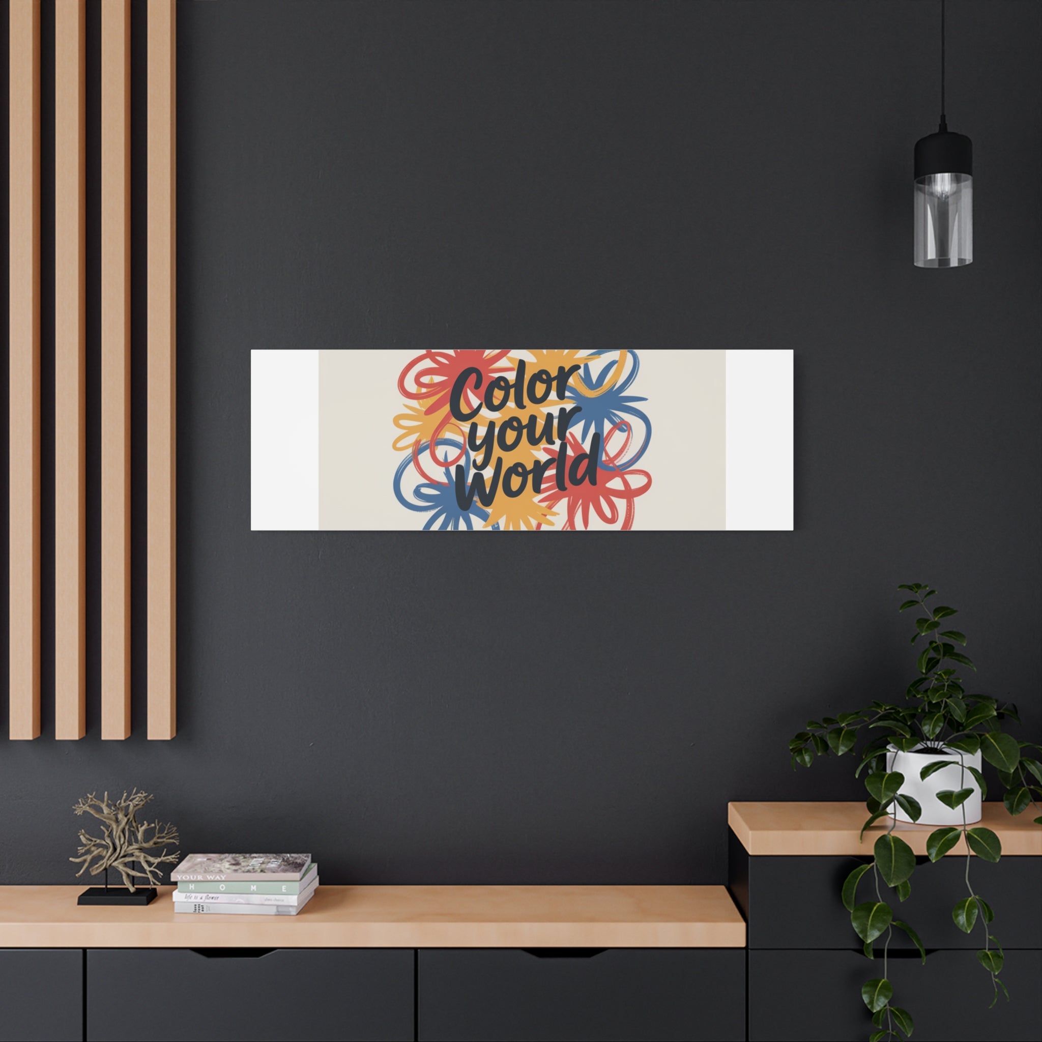 Canvas Art – “Color Your World” Floral Wall Art