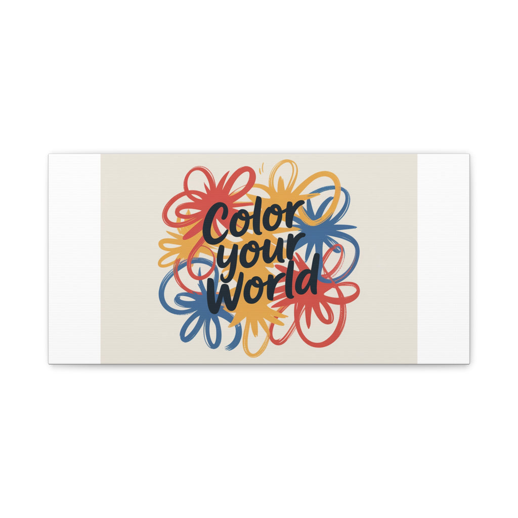 Canvas Art – “Color Your World” Floral Wall Art