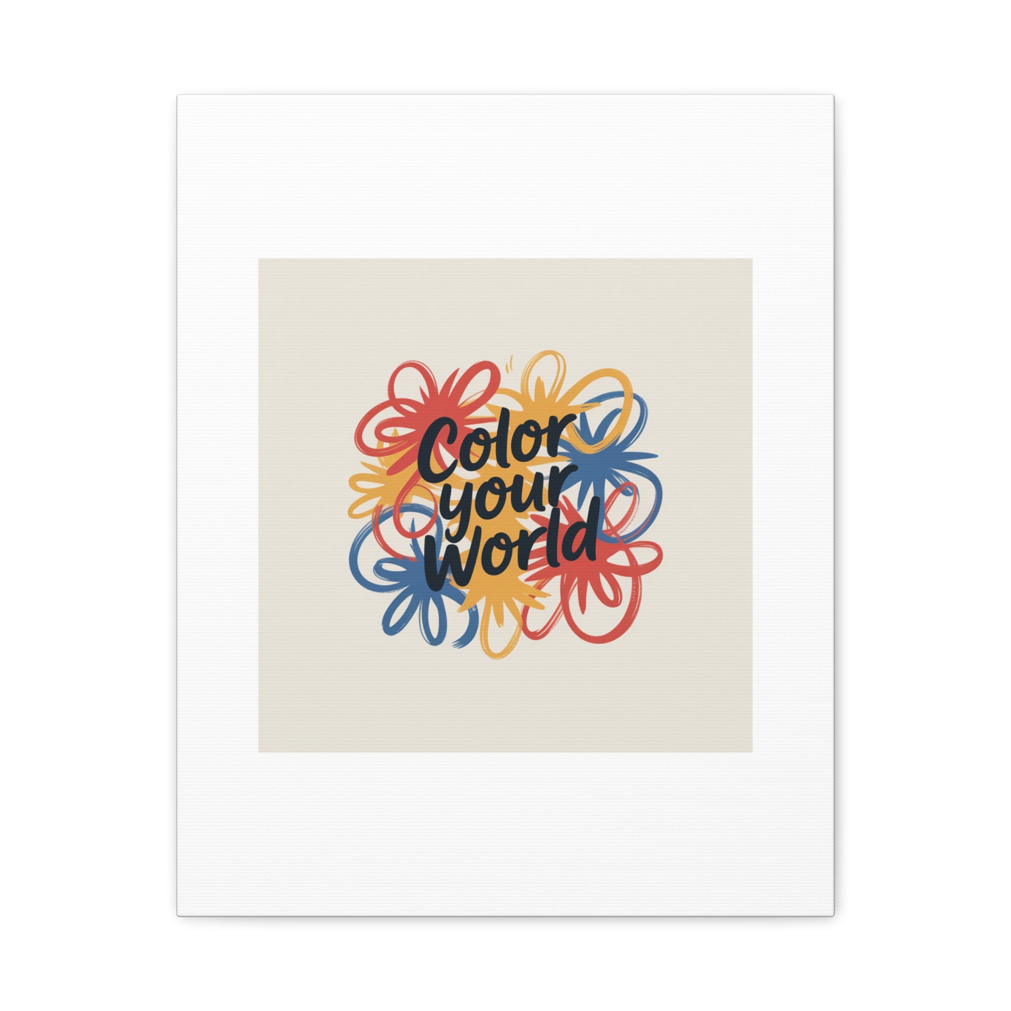 Canvas Art – “Color Your World” Floral Wall Art