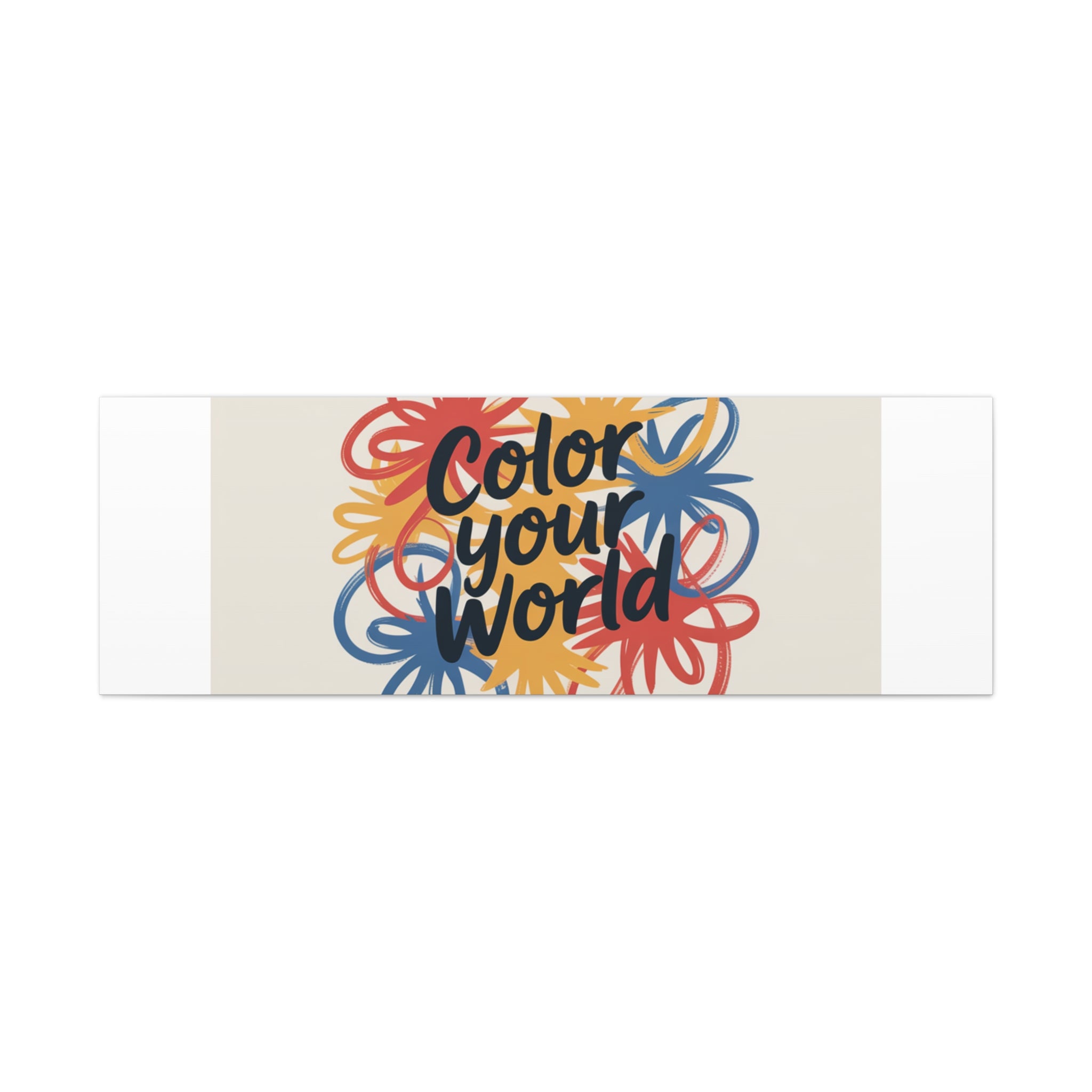 Canvas Art – “Color Your World” Floral Wall Art