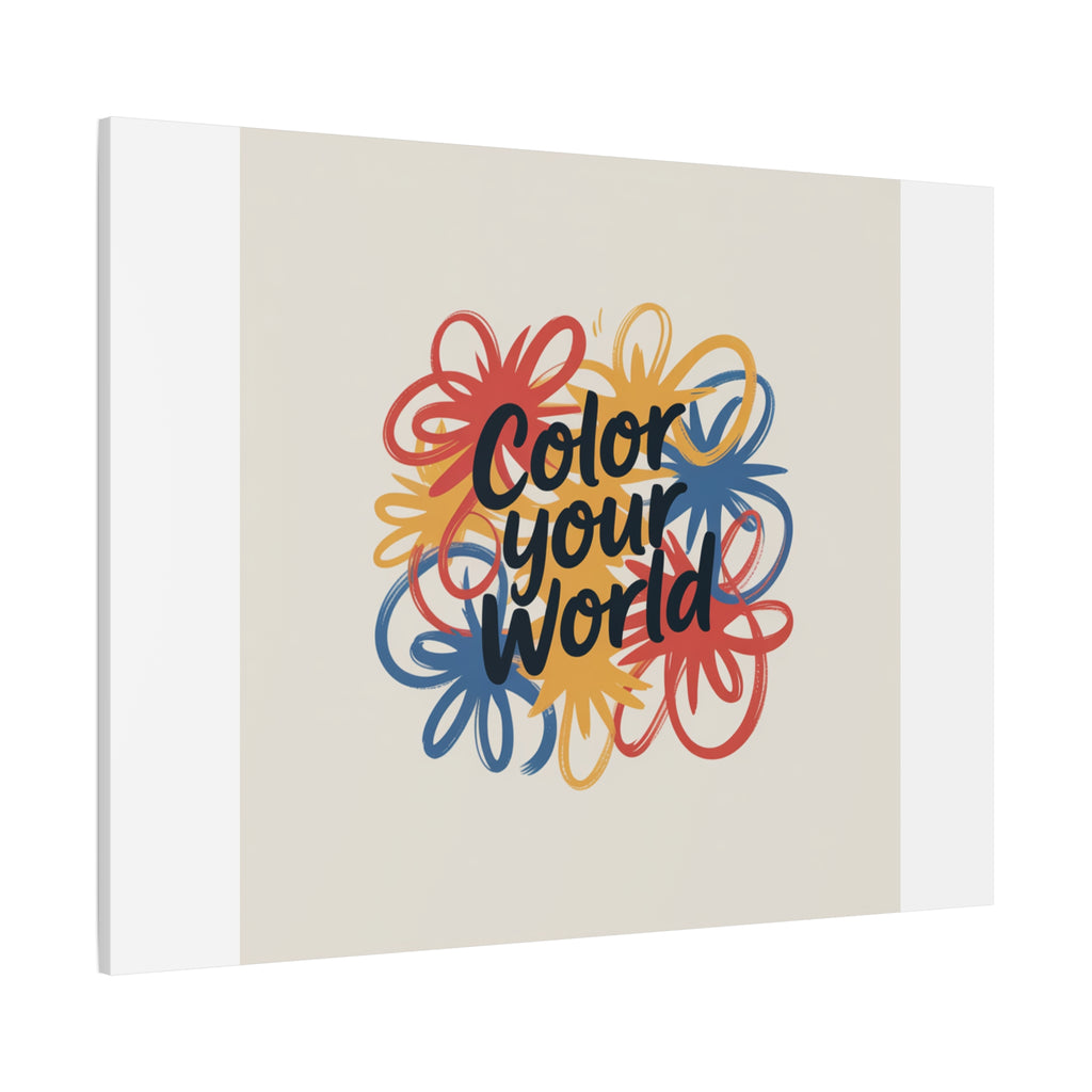 Canvas Art – “Color Your World” Floral Wall Art