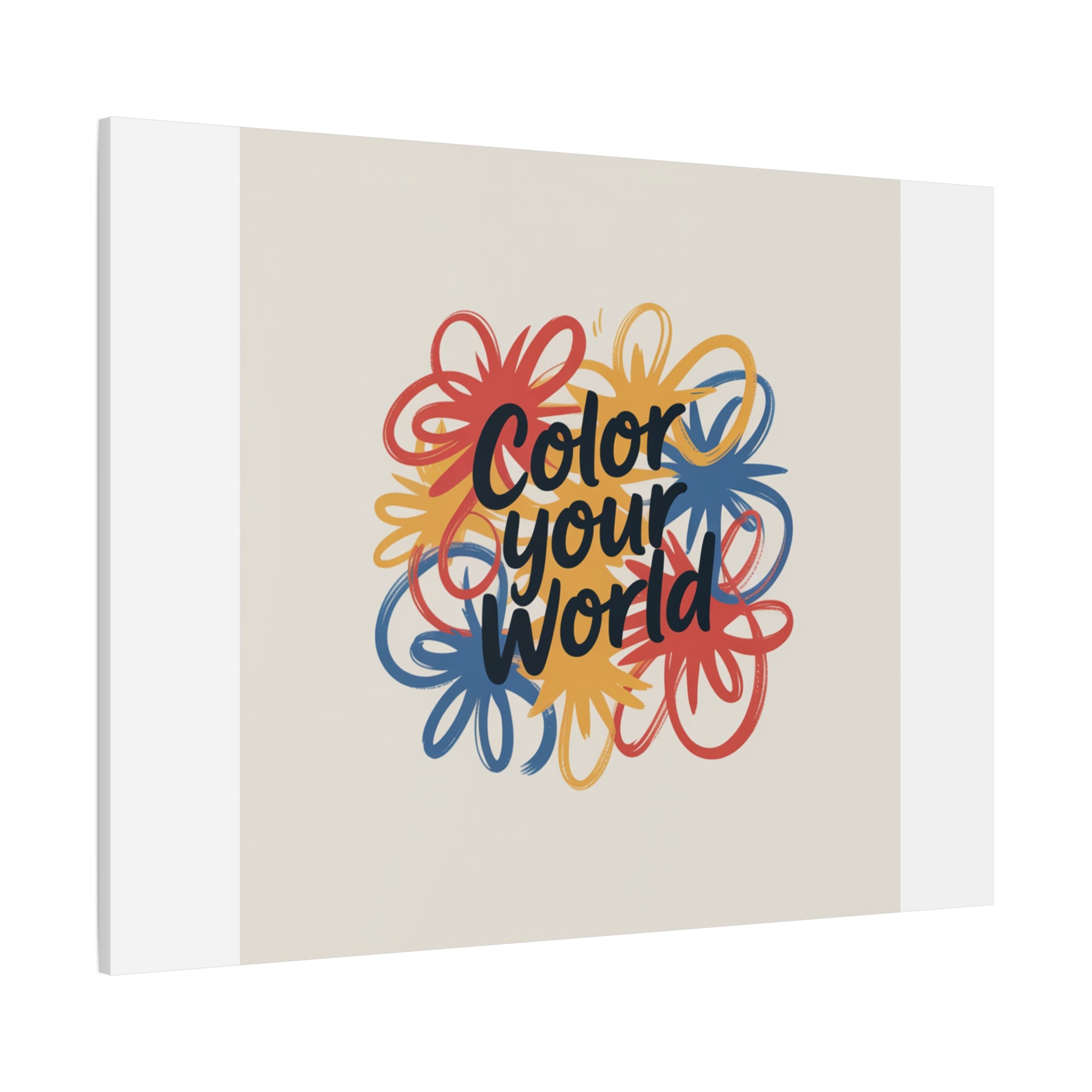 Canvas Art – “Color Your World” Floral Wall Art