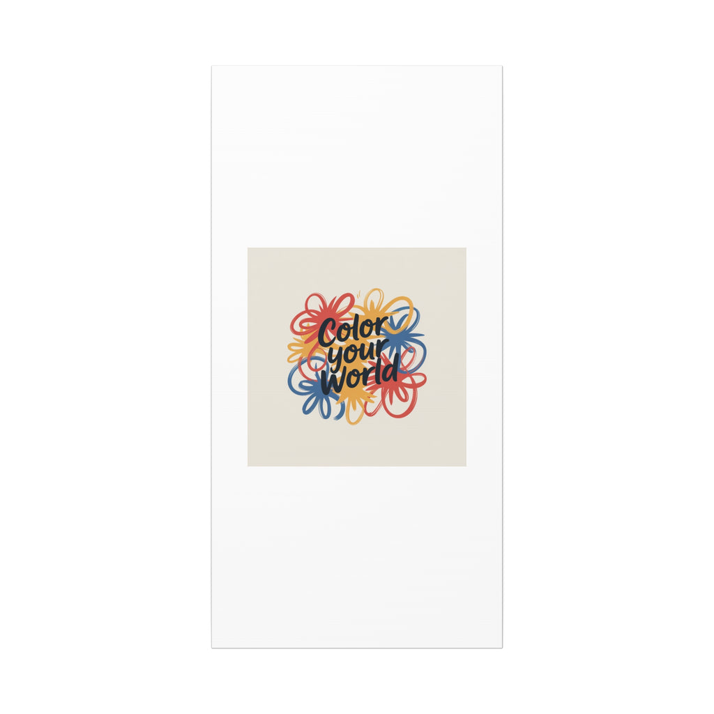 Canvas Art – “Color Your World” Floral Wall Art