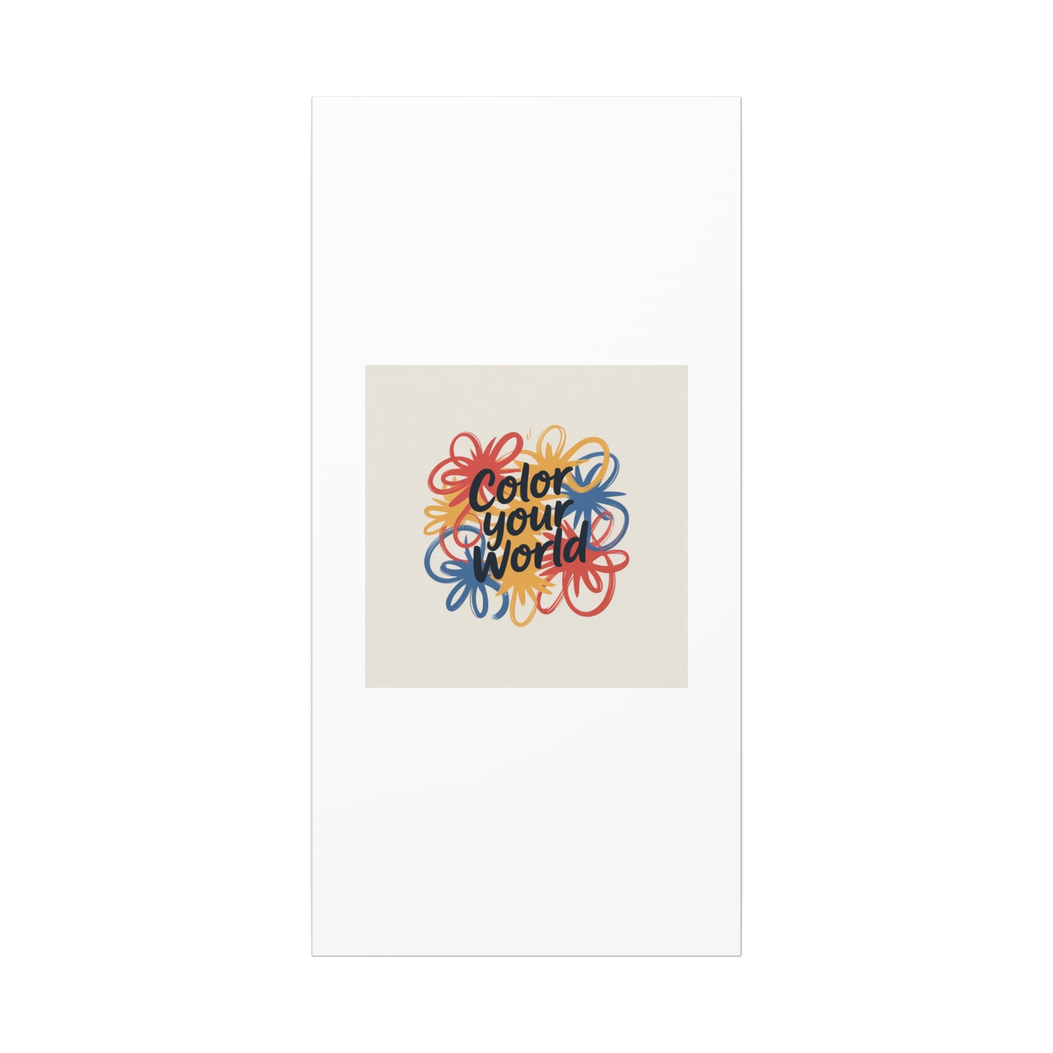 Canvas Art – “Color Your World” Floral Wall Art