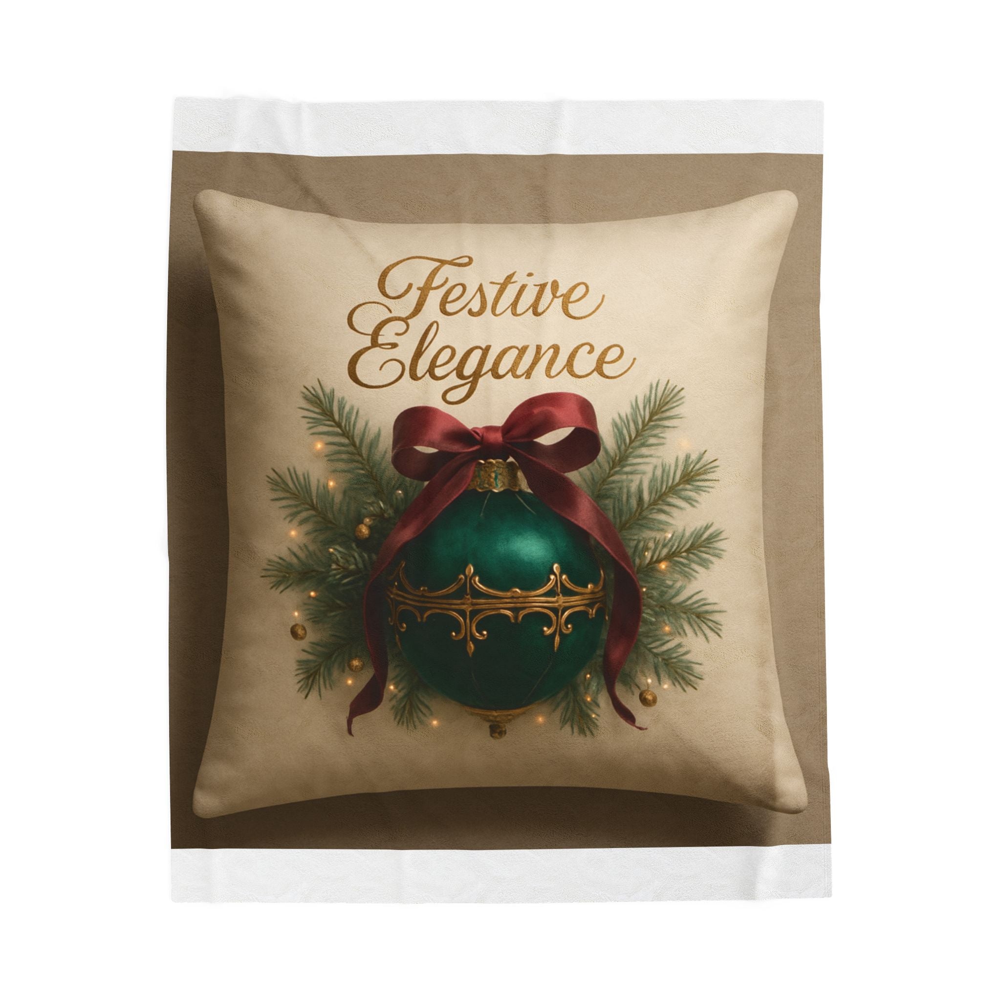 Festive Elegance Christmas Plush Blanket