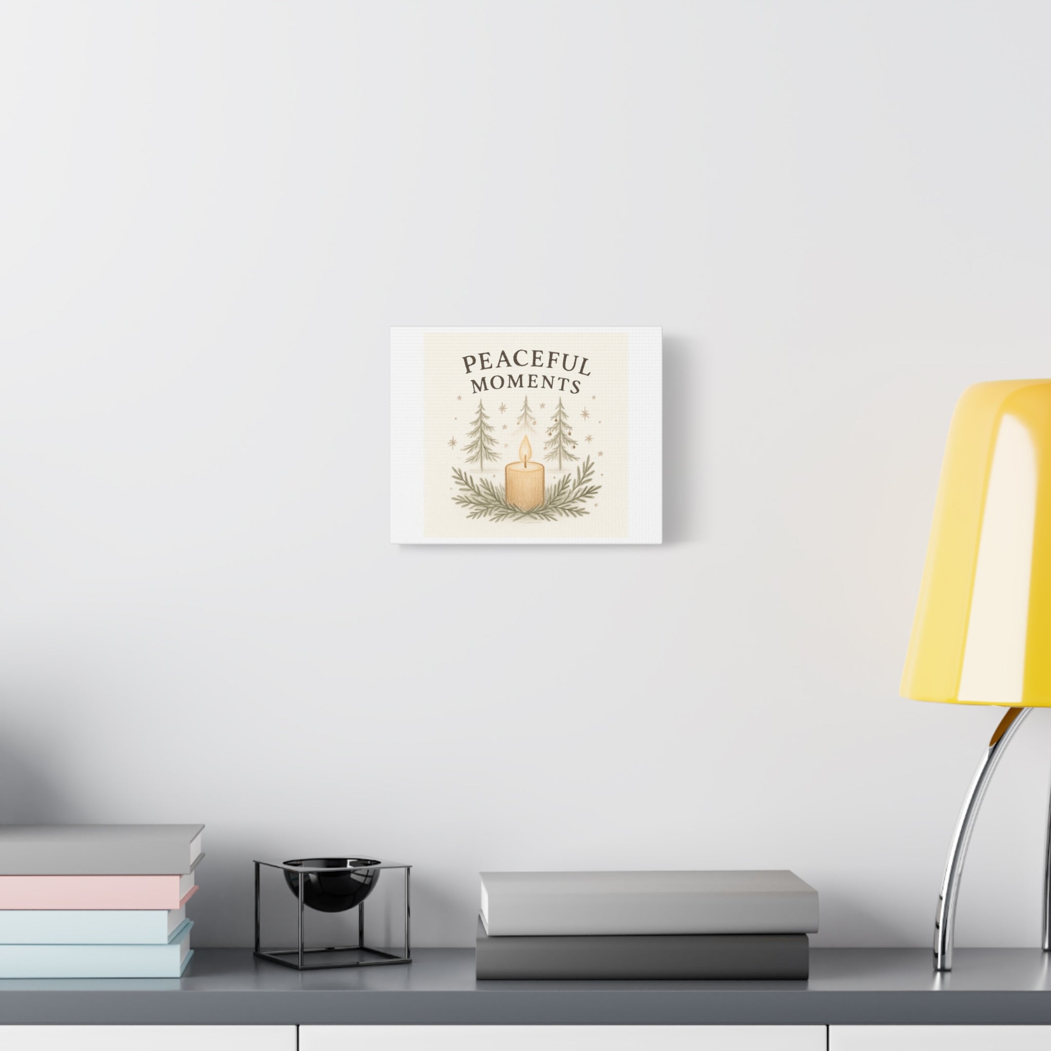Peaceful Moments Candle Canvas — Matte Stretched Wall Art