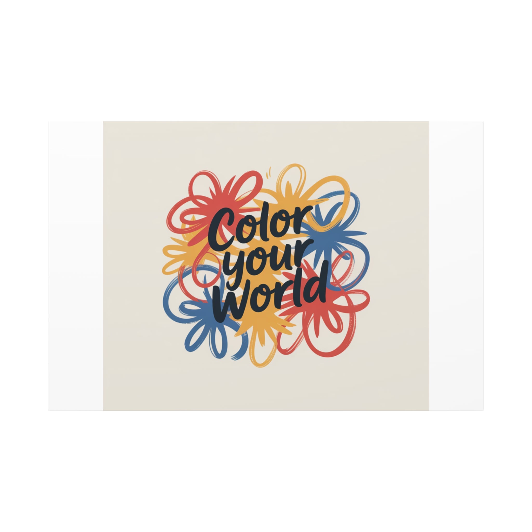 Canvas Art – “Color Your World” Floral Wall Art