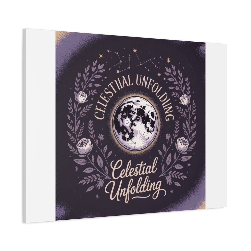 Celestial Unfolding Moon Art Canvas