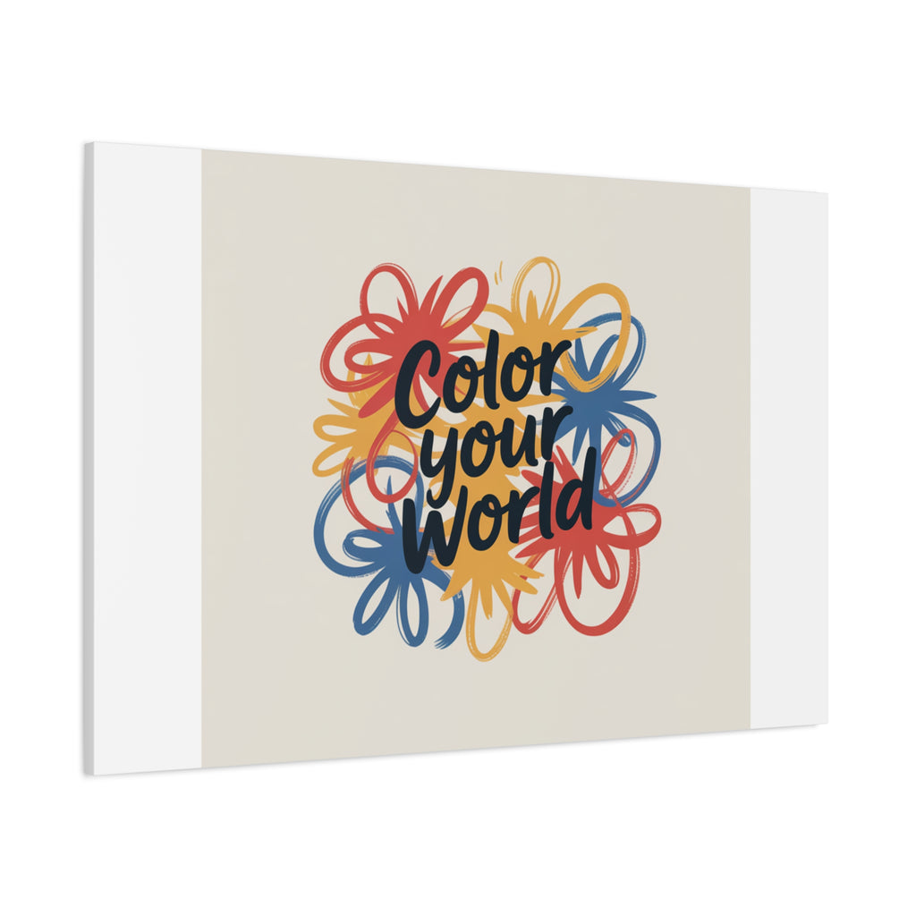 Canvas Art – “Color Your World” Floral Wall Art