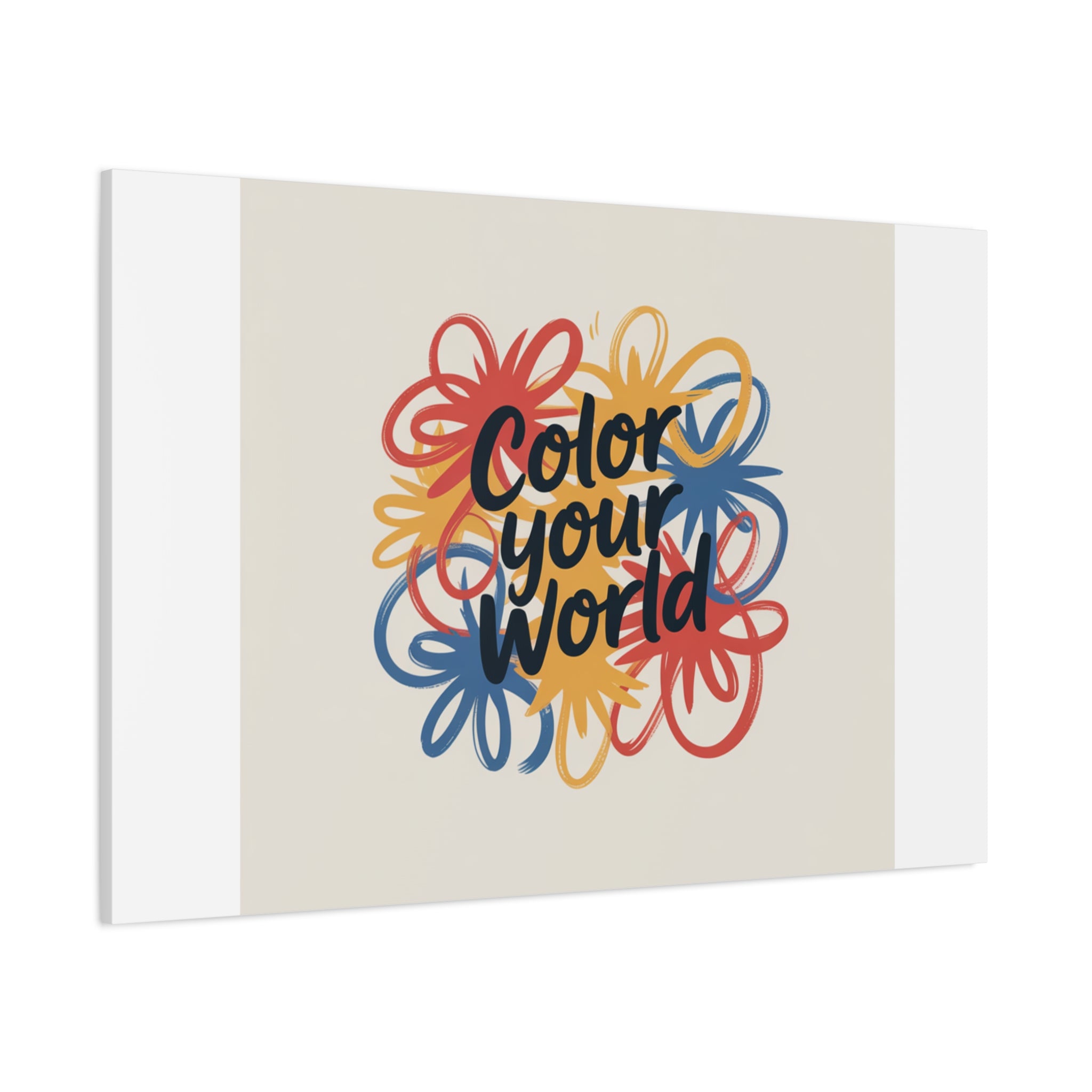 Canvas Art – “Color Your World” Floral Wall Art