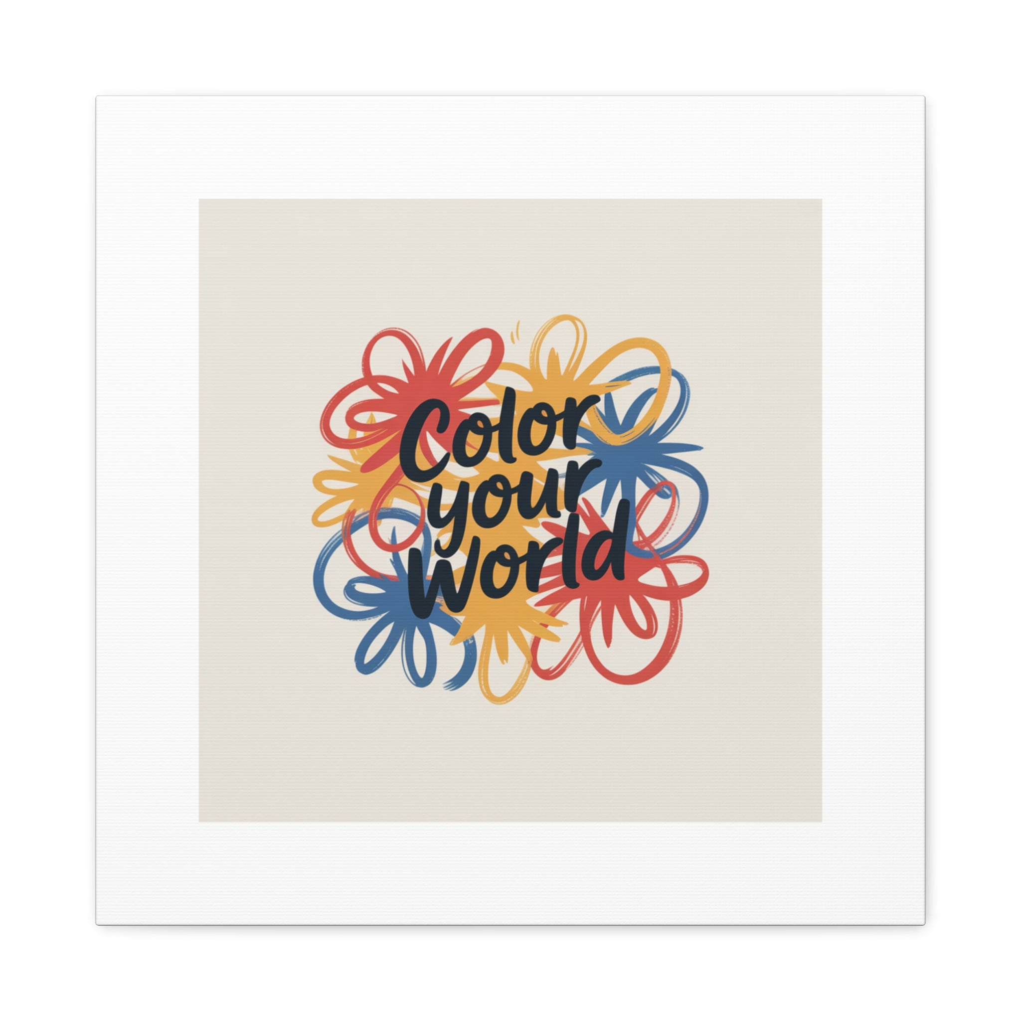 Canvas Art – “Color Your World” Floral Wall Art