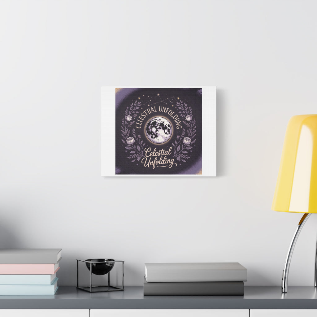 Celestial Unfolding Moon Art Canvas