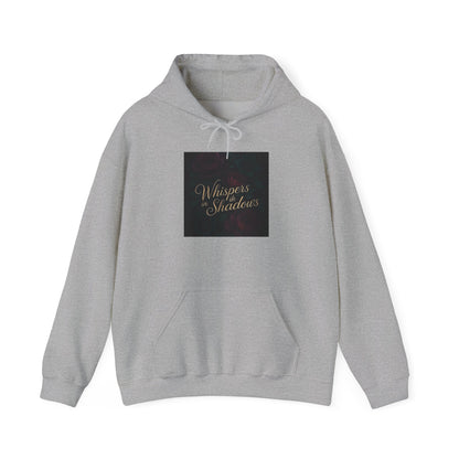Whispers & Shadows Hoodie — Gothic Literary Graphic Pullover