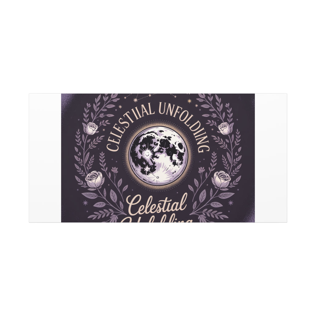 Celestial Unfolding Moon Art Canvas