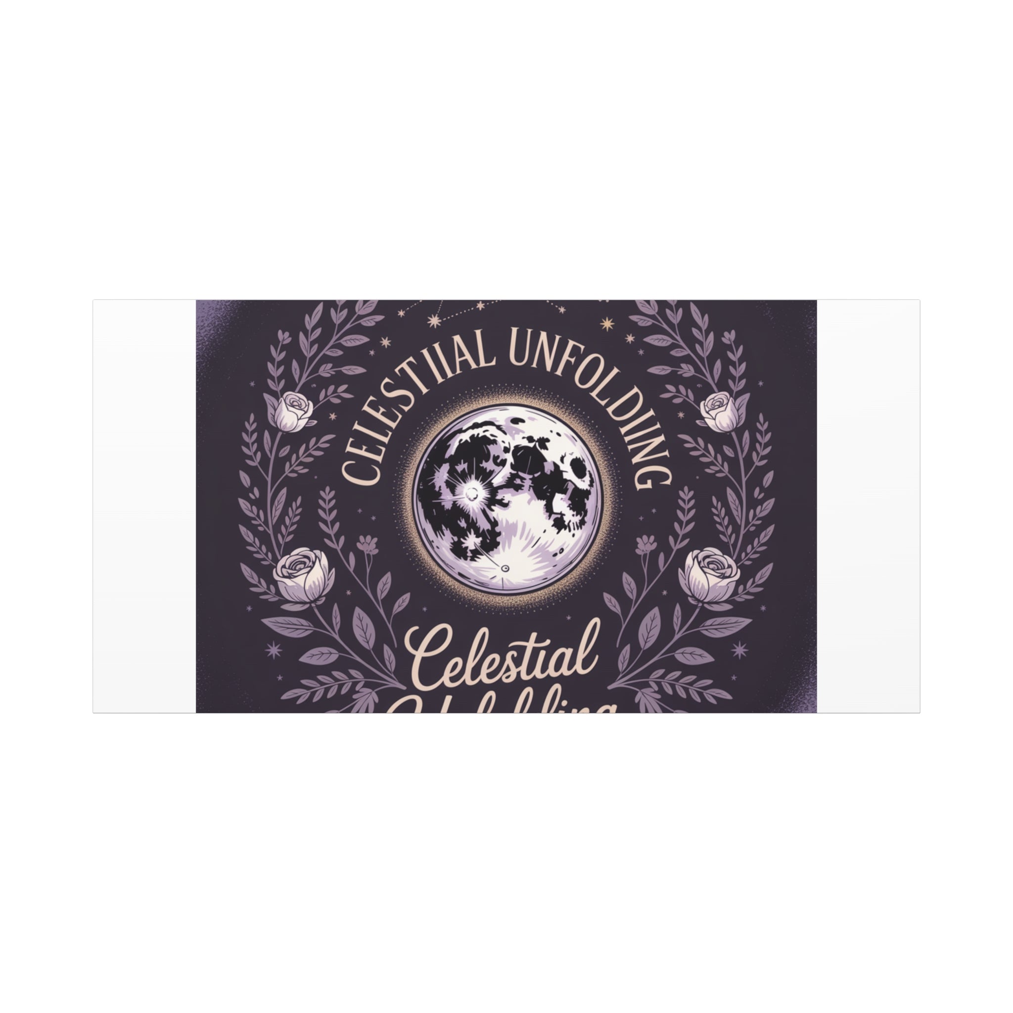 Celestial Unfolding Moon Art Canvas