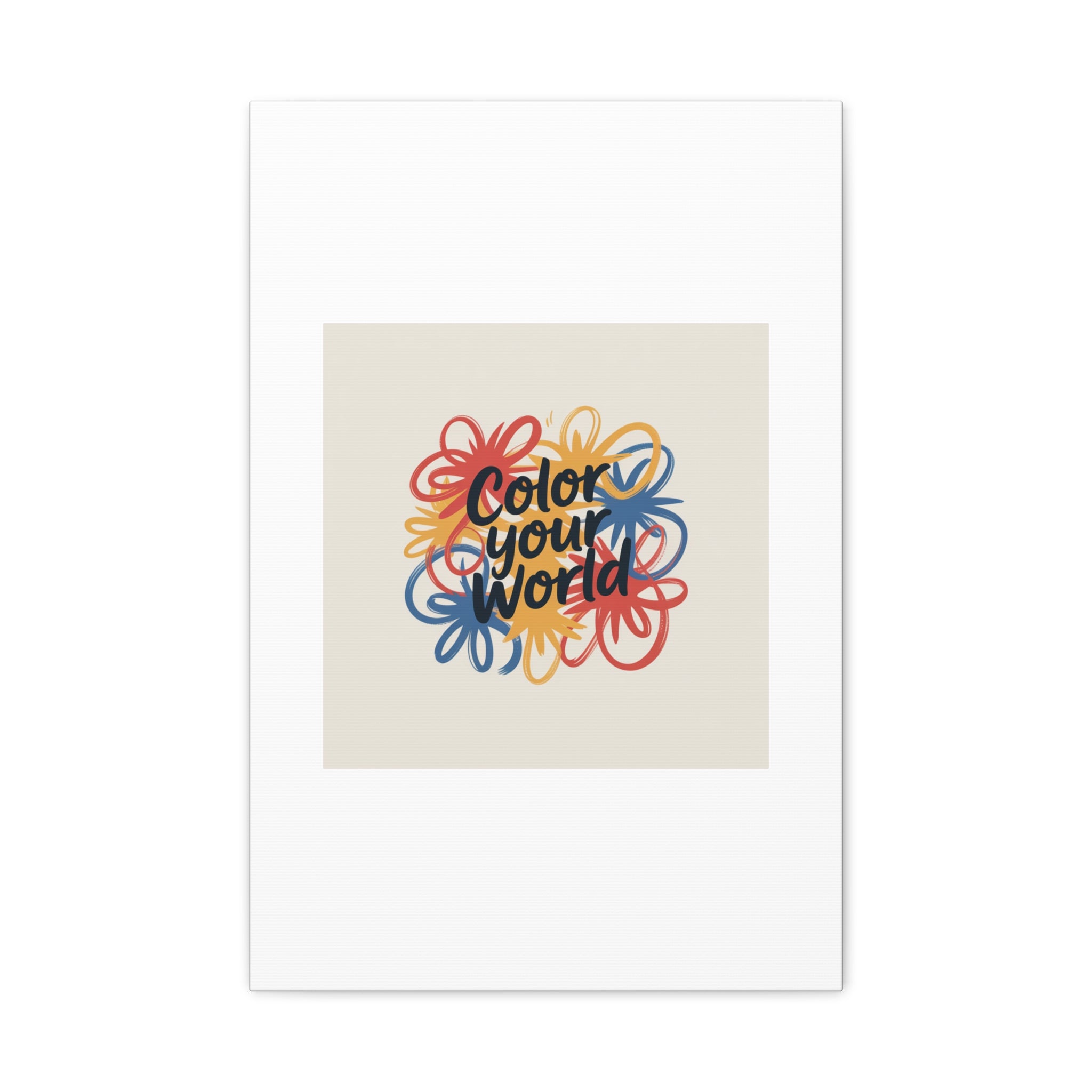 Canvas Art – “Color Your World” Floral Wall Art