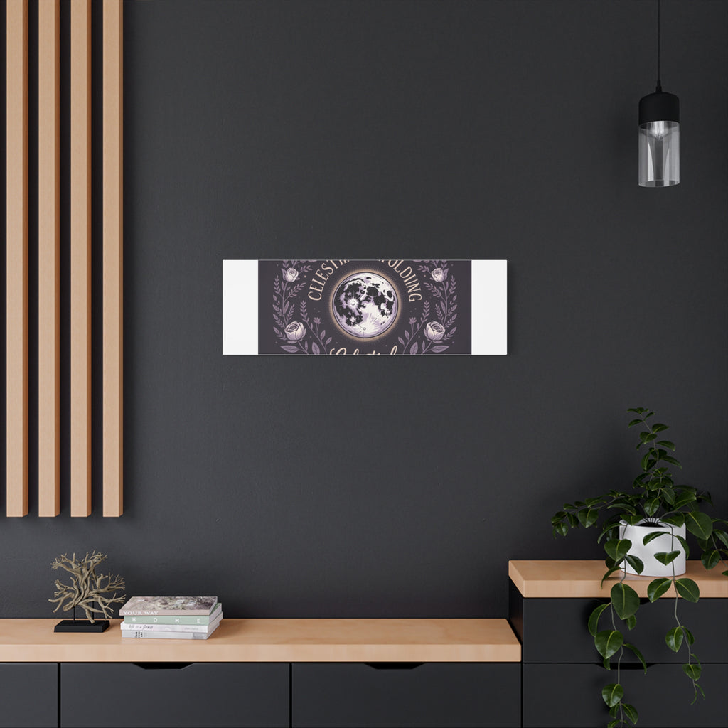 Celestial Unfolding Moon Art Canvas
