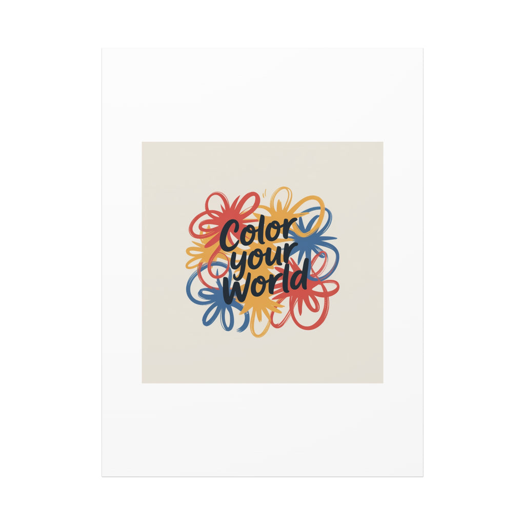 Canvas Art – “Color Your World” Floral Wall Art