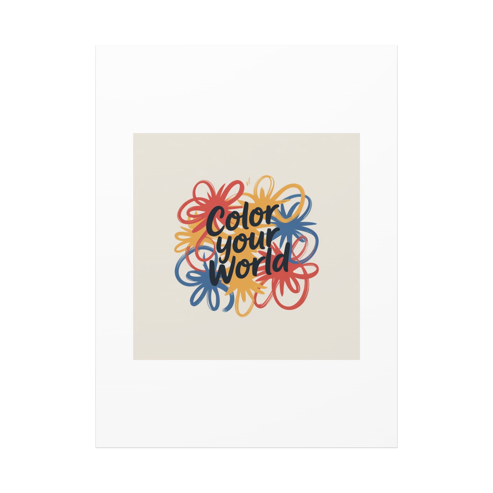 Canvas Art – “Color Your World” Floral Wall Art