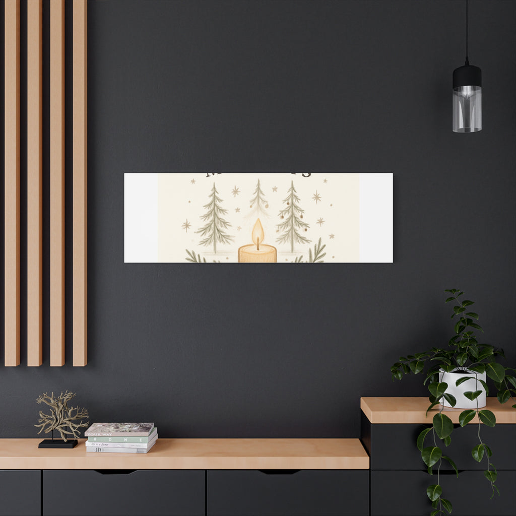 Peaceful Moments Candle Canvas — Matte Stretched Wall Art