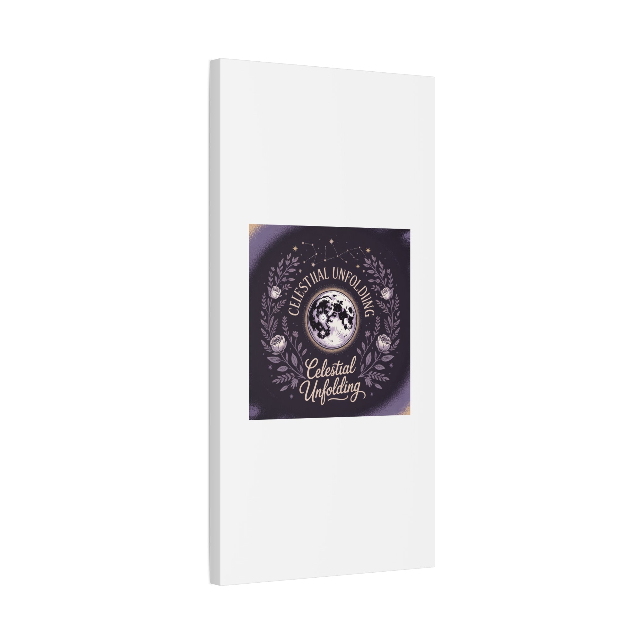 Celestial Unfolding Moon Art Canvas