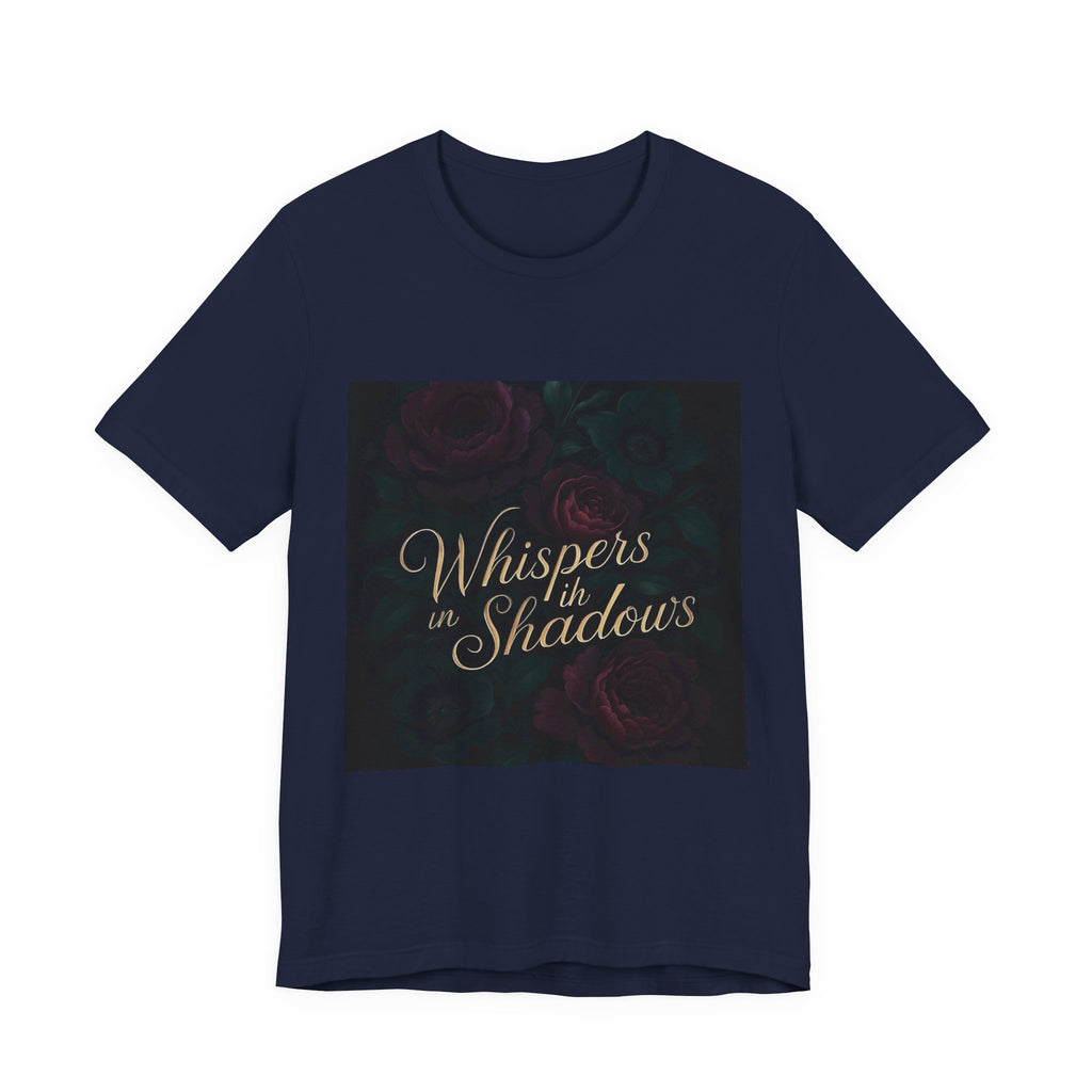 Whispers in the Shadows Graphic Tee — Gothic Floral Bookish Shirt