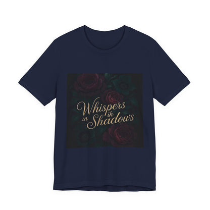 Whispers in the Shadows Graphic Tee — Gothic Floral Bookish Shirt