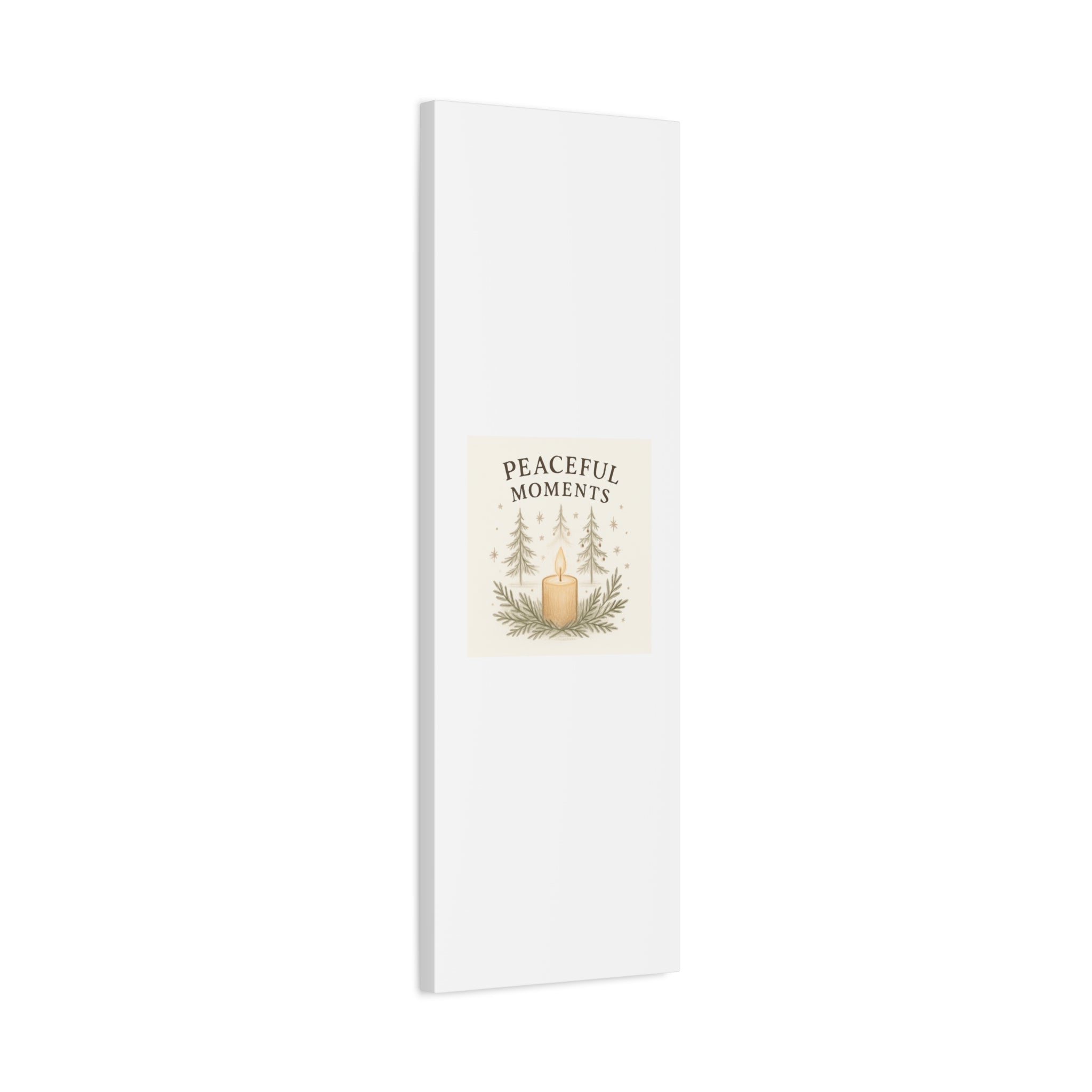 Peaceful Moments Candle Canvas — Matte Stretched Wall Art