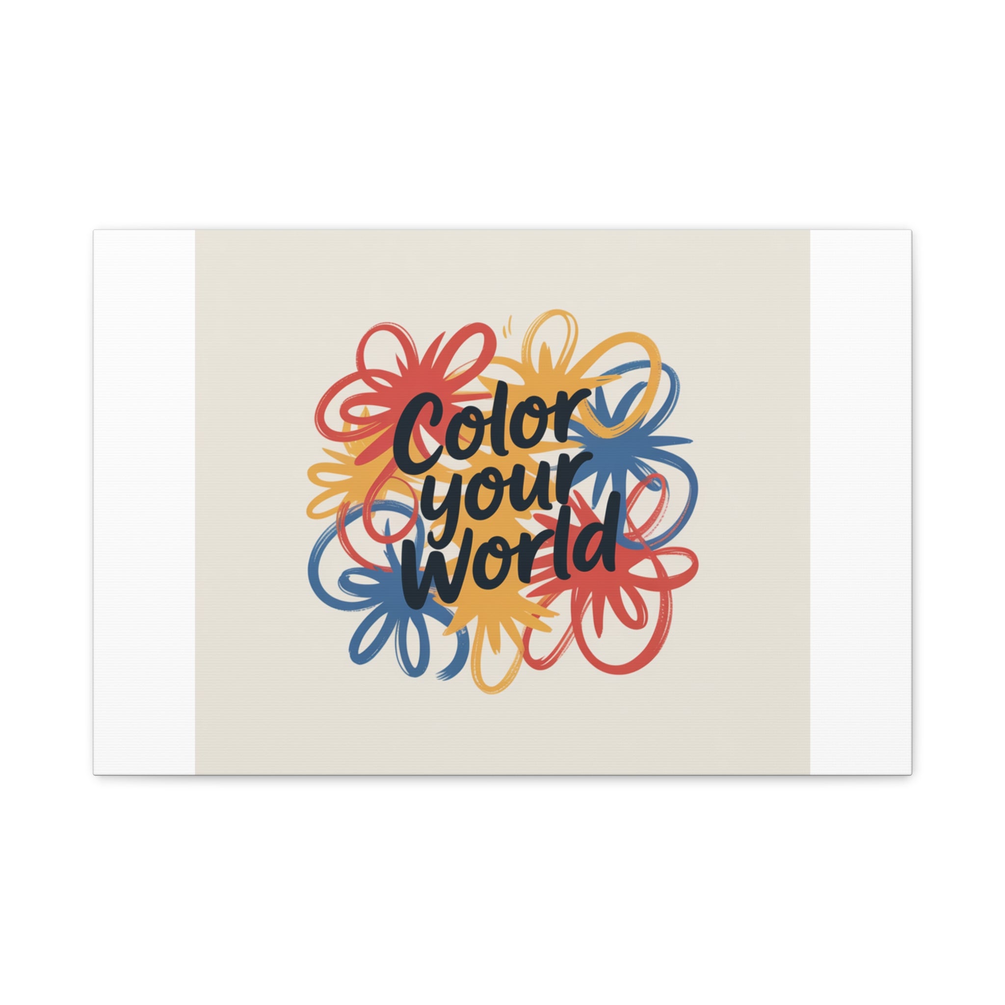 Canvas Art – “Color Your World” Floral Wall Art