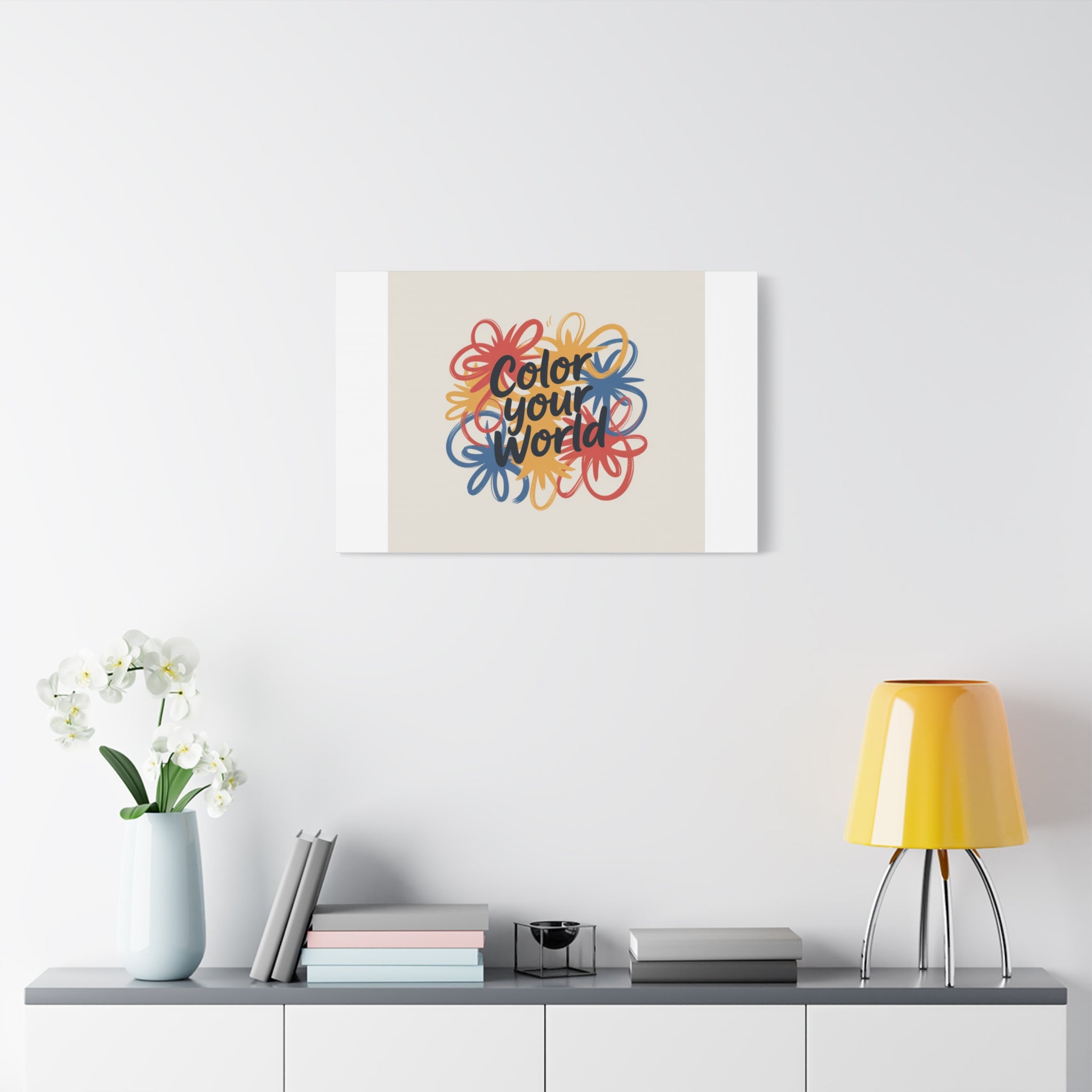 Canvas Art – “Color Your World” Floral Wall Art