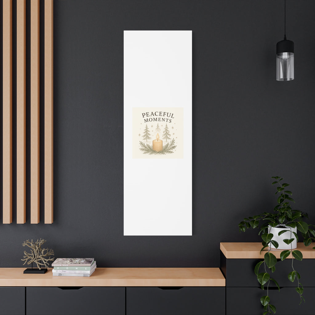 Peaceful Moments Candle Canvas — Matte Stretched Wall Art
