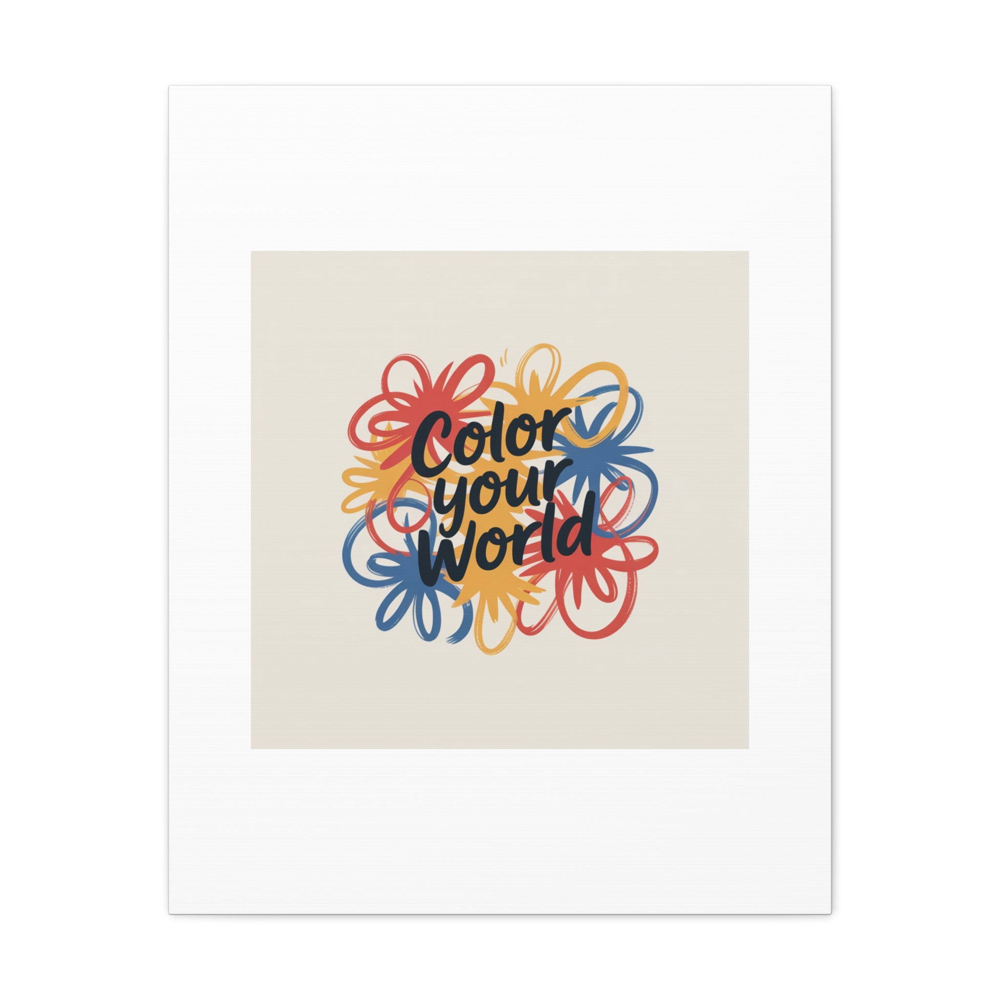 Canvas Art – “Color Your World” Floral Wall Art