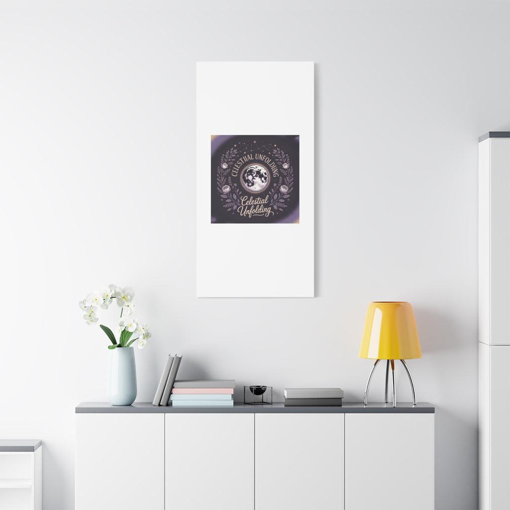 Celestial Unfolding Moon Art Canvas