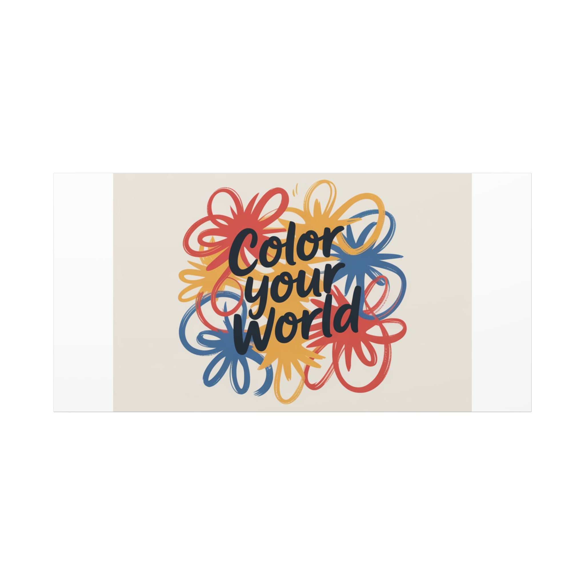 Canvas Art – “Color Your World” Floral Wall Art