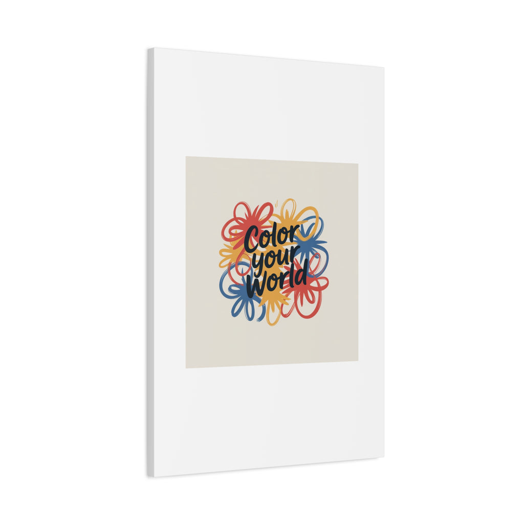 Canvas Art – “Color Your World” Floral Wall Art